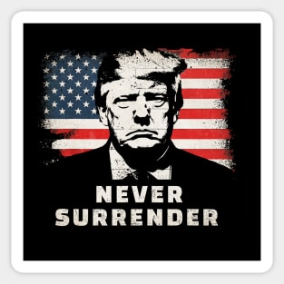 Trump Never Surrender Sticker